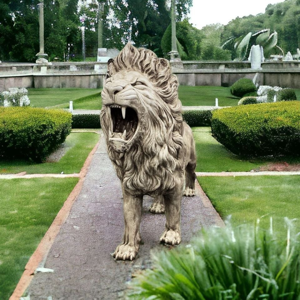 Bahçe Aslanı Dev Boyut Özel Tasarım