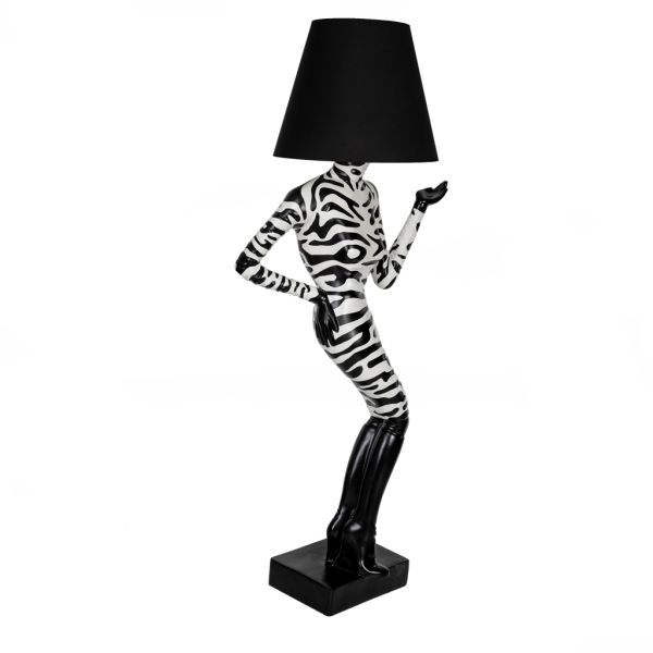Tasarım Kadın Lambader Zebra