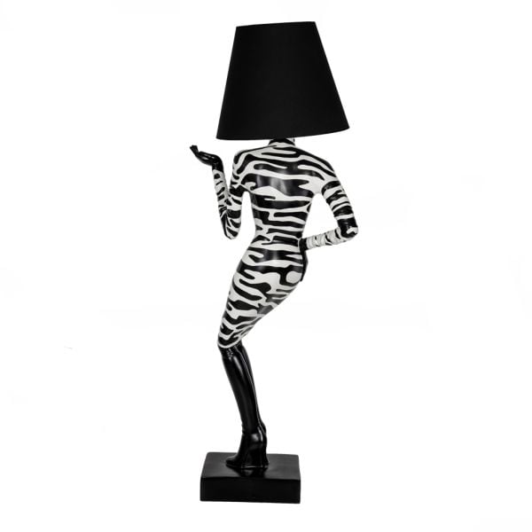 Tasarım Kadın Lambader Zebra
