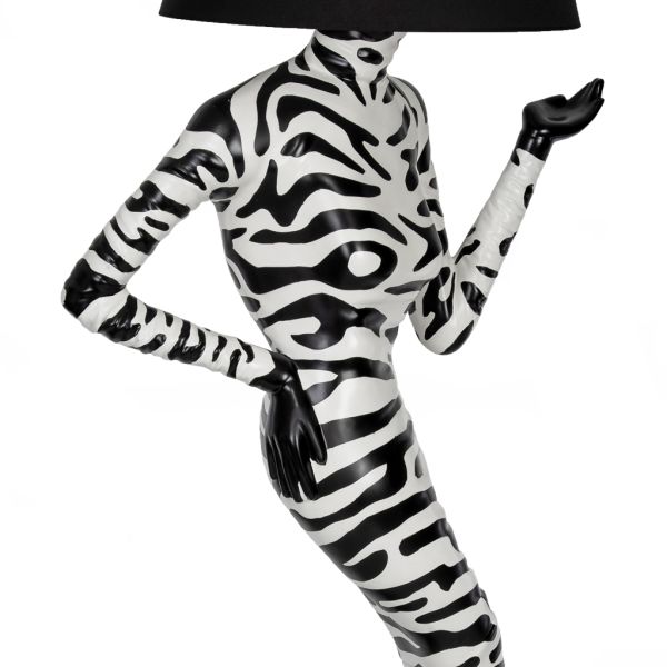 Tasarım Kadın Lambader Zebra