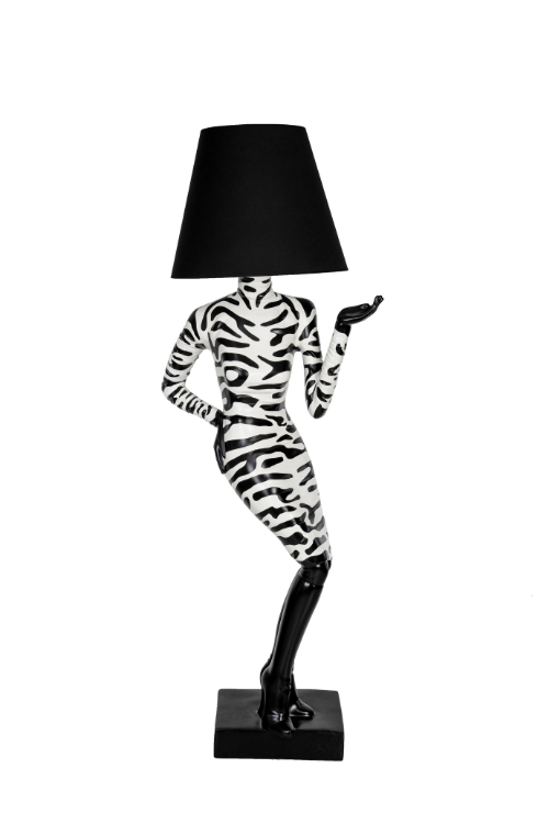 Tasarım Kadın Lambader Zebra