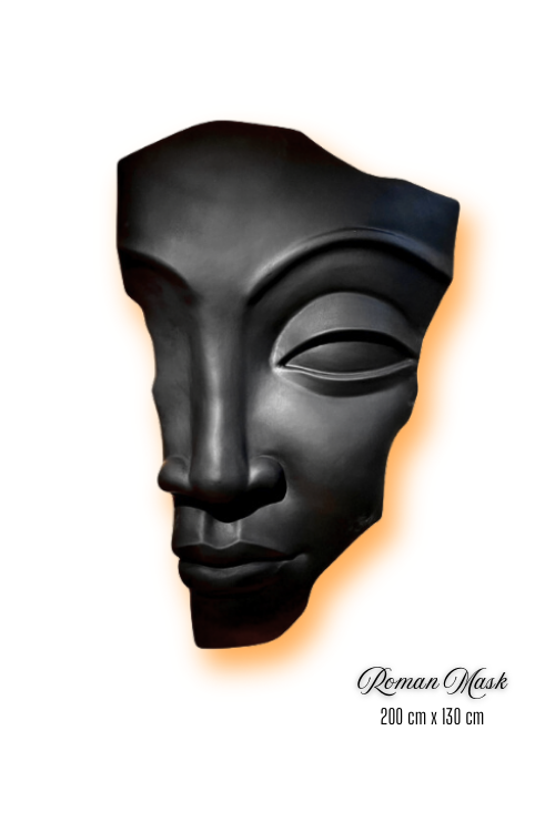 Roman Mask Duvar Heykeli 200 cm