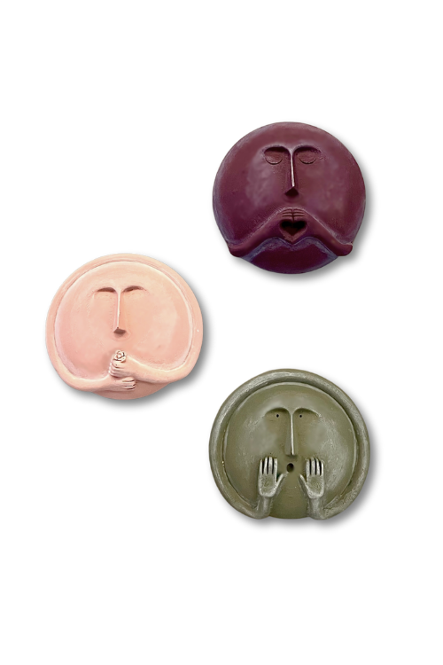 Mask Duvar Heykeli 3'lü set