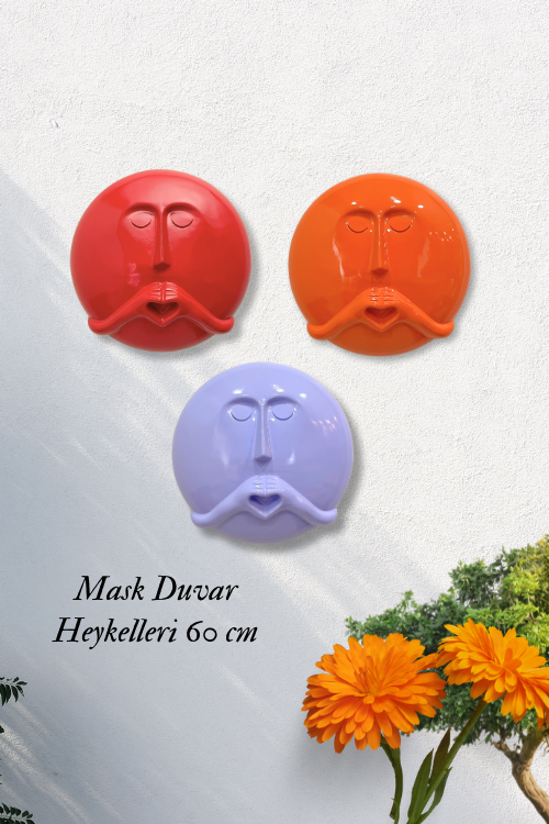 Kalpli Mask Heykel 60 Cm